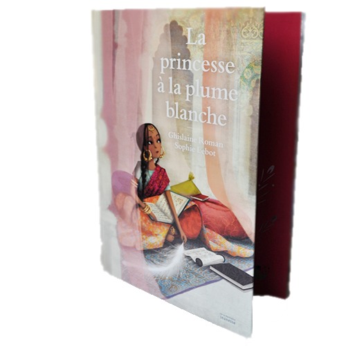 Couverture De Présentation En Portfolio De L'album La Princesse à La Plume Blanche